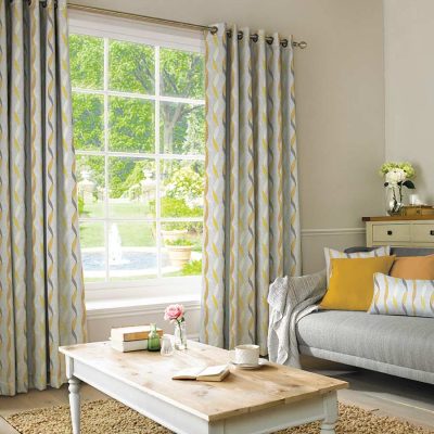 Ribbon Dijon curtain