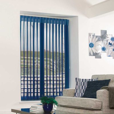 Stripe Royal Blue Vertex Blind